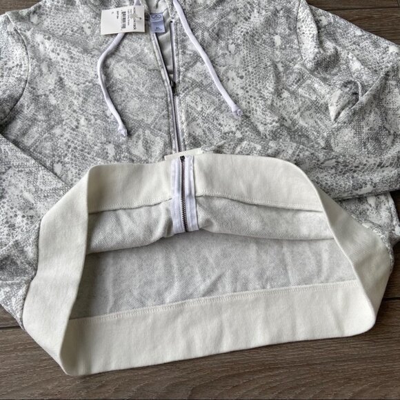 NWT Alternative Cropped Zip  Lounge Hoodie - Picture 6 of 10